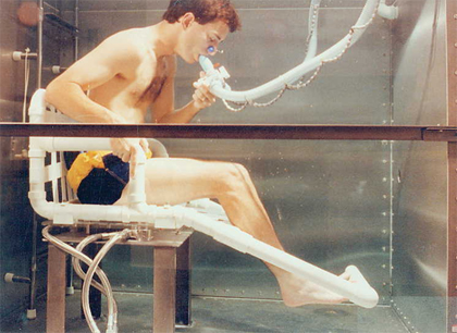 Advanced system for underwater weighing for precise determination of %body fat